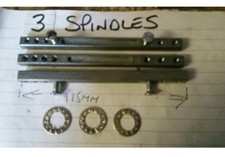 3 New DOOR KNOB SPINDLE standard sized 7.6mm +FREE SCREWS  115mmx50~100mm holes