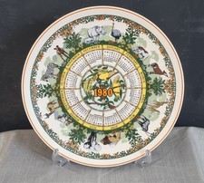 Wedgwood Safari 1980 Calendar Plate Anniversary, Birthday Gift 