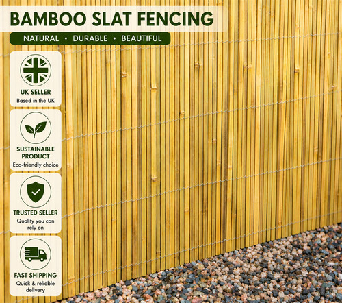 Bamboo slat fence - x, 1.2m