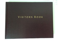 Visitor Book Gold EdgePages Hardback Guest Book hotels business guesthouses 
