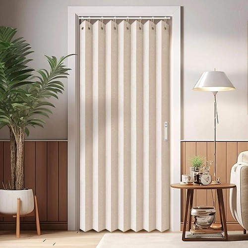 Pvc folding door oak - folding, effect