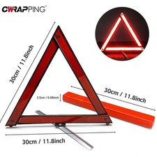 Large reflective car warning - car,