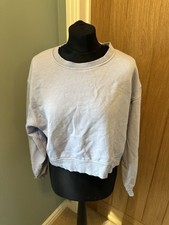 Zara Jumper/sweater - Lilac - Cropped Style - Pale Purple - Size L