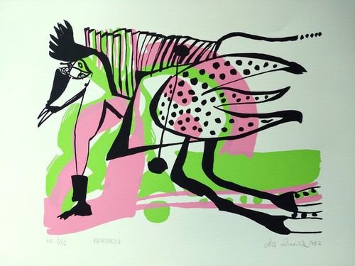 Lis zwick signed lithograph - lis,