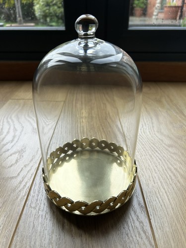 Glass cloche dome - glass, with