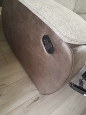 2 x 2 seater leather recliner sofa