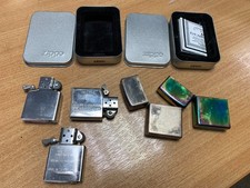 GENUINE ZIPPO LIGHTERS/INSERTS/BOXES USED CONDITION! 100% CHARITY AUCTION!