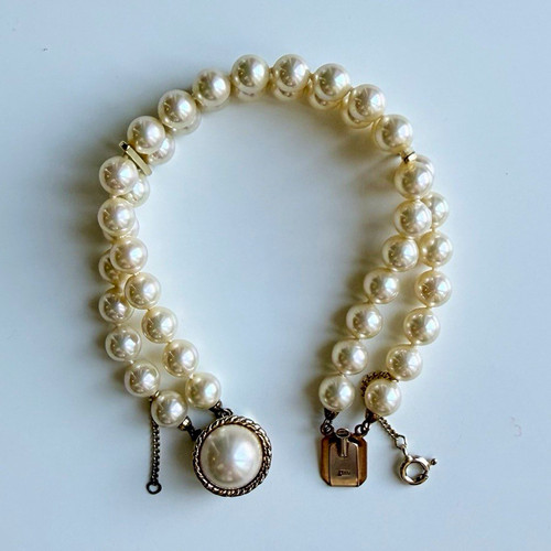 Vintage majorica double - majorica, strand