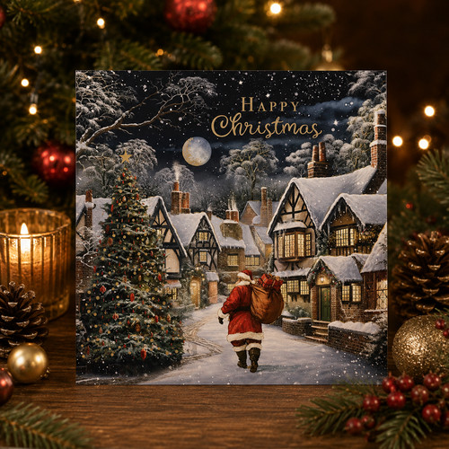 Christmas village night - christmas,