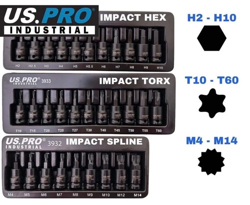 Pro impact hex torx spline - us,