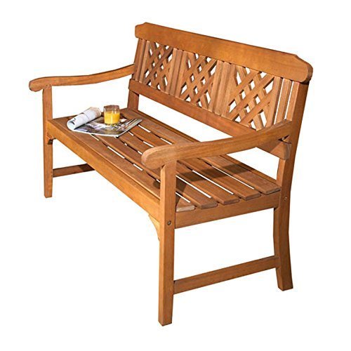 Garden bench seater wooden - seater,