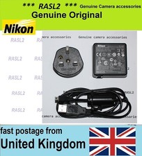 Genuine Nikon AC Adapter / Charger & USB Cable CoolPix P500,P510,P520,P330,S9300