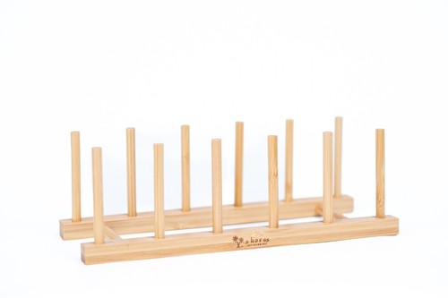 Set bamboo wooden dish - of,