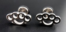 Brass Knuckle Earrings