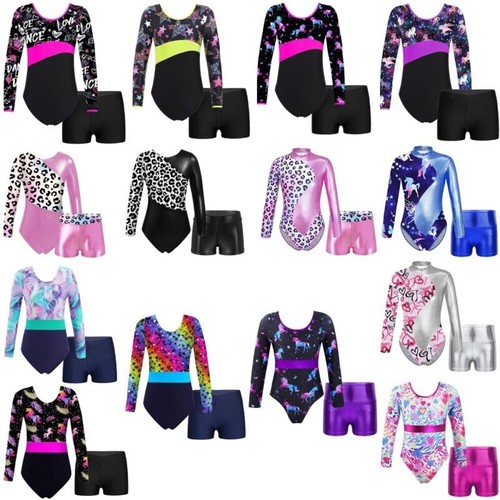 Girls long sleeved gymnastics - long,