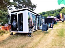 Mobile catering shop festival pod container 3.5t tri axle trailer Inc Branding