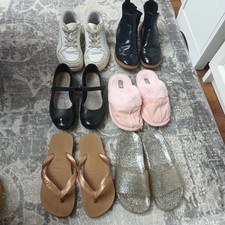 Girls Shoe Bundle Size 1 Puma Trainers Boots Clarks Shoes Havaianas Sandals