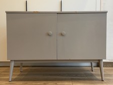 Herbert Gibbs Vintage Mid-Century Modern Slim Sideboard Cabinet