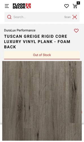 Tuscan greige vinyl plank - greige,