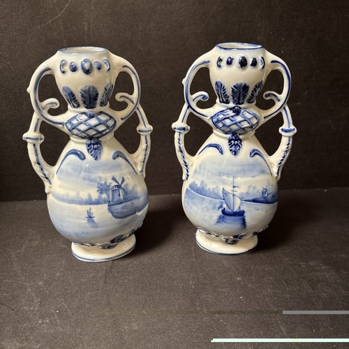 Pair blue and white bud - pair,