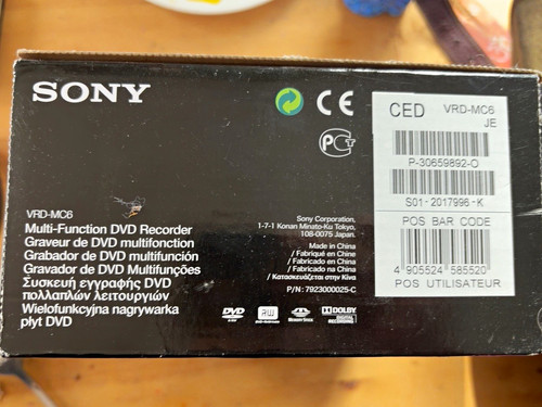 Sony dvdirect vrd - sony,
