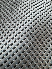 Silver Tie with Black & Blue