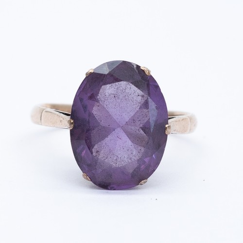 Vintage 9ct gold - gold, synthetic