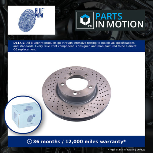Brake disc single vented - brake, fits