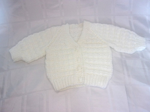 Hand knit white - hand,