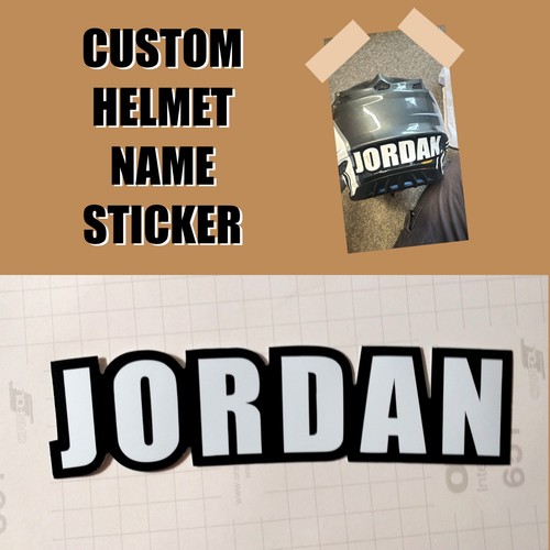 Custom helmet name - name, sticker