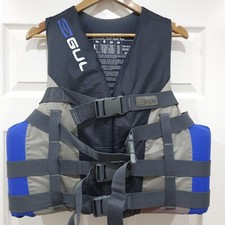 Gul 4 Buckle Adult Impact Vest 50N Buoyancy Aid in Blue,Size Large