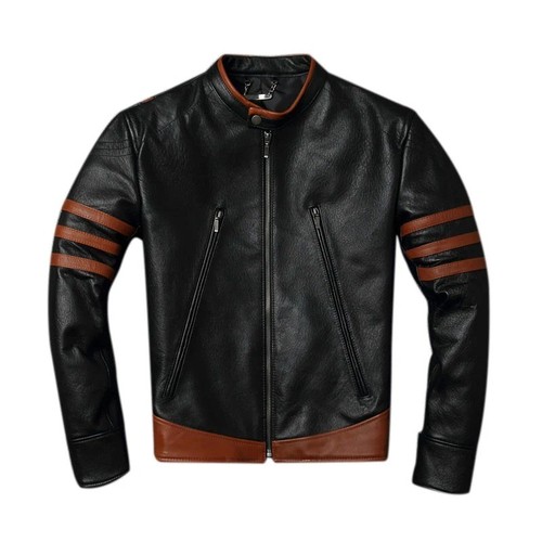Mens black wolverine - black, lambskin