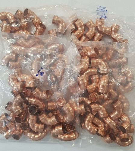 100 15mm solder ring elbow - x,