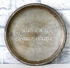 Vintage Greens Sponge Mixture Advertising Cake Sandwich Tin Baking Kitchenalia A