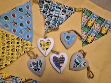 Marvel Avengers Themed Bedroom Decoration Set 2m Bunting And 5 Heart Decorations