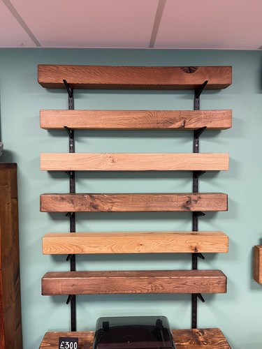 Oak mantel shelf - mantel,