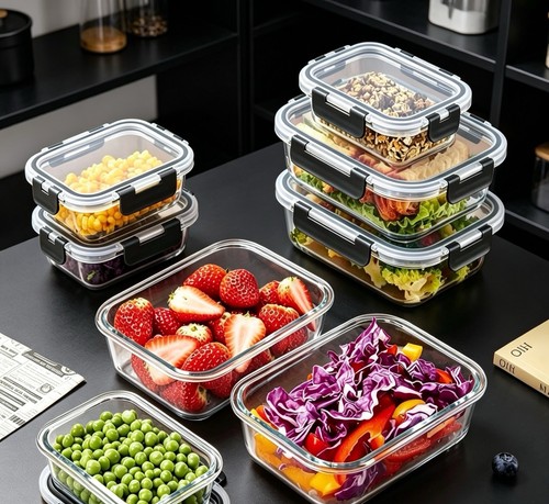 Glass food storage containers - glass,
