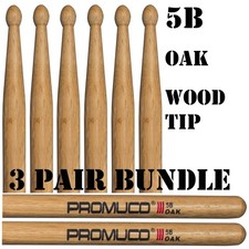 Oak Drumsticks Bundle 3 Pairs