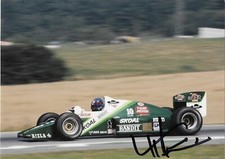 Kenny Kenneth Acheson 1985 Austrian Grand Prix Skoal Bandit March signed photo 