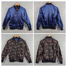 MONKEY TIME Unisex Crazy Pattern Nowartt Baroque Art Reversible Bomber Jacket  S