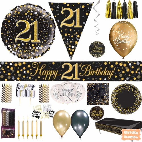 21st black gold birthday - 21st,