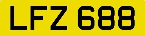 Dateless private number plate - private,
