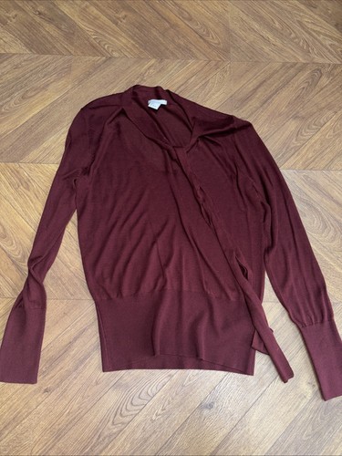 Ladies fine knit burgundy - h&m,