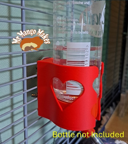 Cage mounted water bottle - water,