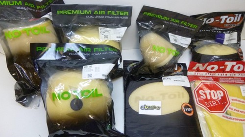 Air filter toil - no-toil,