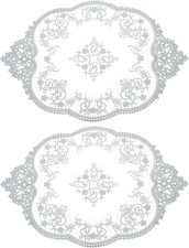 2x Retro Lace Table Placemats