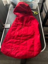 dog coat with detatchable hood 19" from neck to tail