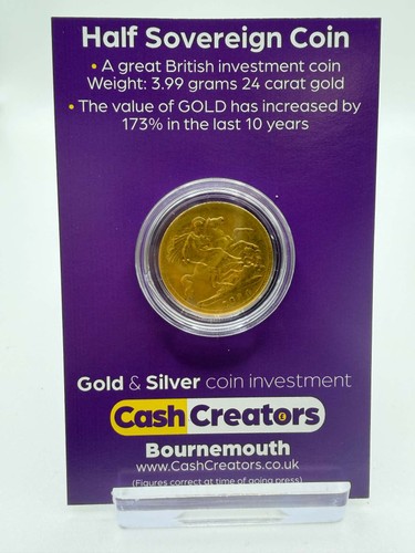 Half sovereign various years - half,