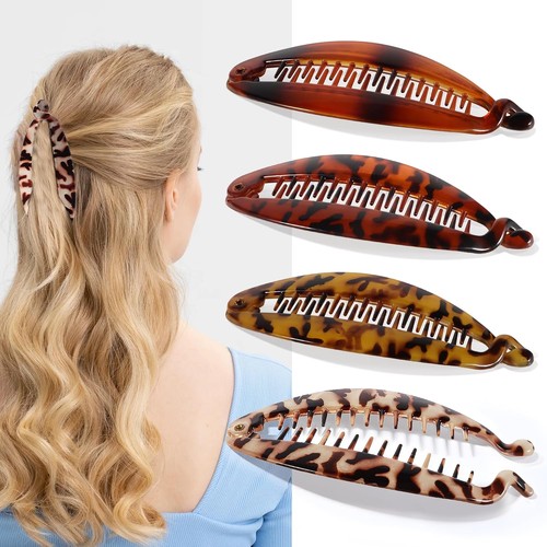Banana hair clip pcs large - hair, clip,