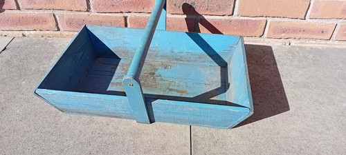 Vintage french blue wooden - french,